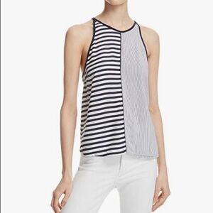 Splendid‎ Women's Boardwalk Tank White And Navy Size Small